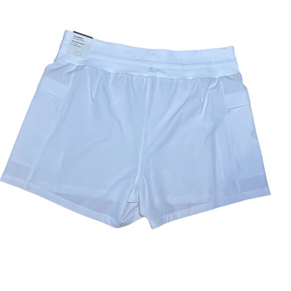 Calia by Carrie Underwood Mid Rise Shorts in Pure White Large Journey Collection - Picture 2 of 6